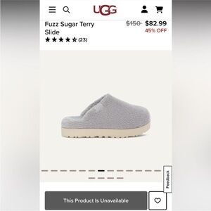 UGG FUZZ TERRY SLIPPERS